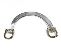 TUITA 1 Uds. Asa acrílica para Bolsos, Bolso Transparente Tejido en Forma de U, Asas para Bolsos, Correa para Bolso Transparente DIY con Hebilla D, Accesorios para Bolsos