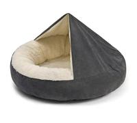 TUITA Cama para Perros semicerrada, cálida de Felpa con Manta con Capucha, Nido para Gatos, cojín para Perros pequeños, Acogedor Saco de Dormir, madriguera para Gatos