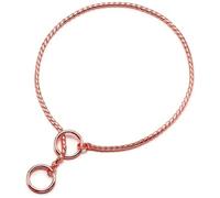 TUITA Collar de Cadena de Metal para exposición de Perros, Collar Deslizante para Mascotas para espectáculos, Collar de Cadena de latón Fino Ajustable para Perros pequeños, medianos y Grandes