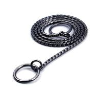 TUITA Collar de Cadena para Perro, Entrenamiento de Mascotas con eslabones Pesados, Collar Deslizante de Cobre Plateado para exhibición de Mascotas para Perros