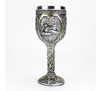 TUITA Copa 3D Vikingo de Resina de Acero Inoxidable, Copa de Vino con Calavera, Garra de dragón, Esqueleto, Columna Vertebral, Copa de Whisky, Copa de Vino para Halloween
