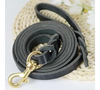 TUITA Correa de Cuero Genuino para Perros, Correas largas Trenzadas para Mascotas, Cables de Entrenamiento para Caminar, Colores marrón y Negro para Mascotas Medianas y Grandes