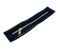 TUITA Cremallera de Cuero de 27cm de Largo, útil para Bolso de Ganchillo, Accesorio de Costura con Cremallera sólida, útil Bolso de Cuero con Cremallera