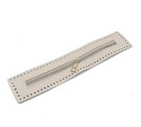TUITA Cremallera de Cuero de 27cm de Largo, útil para Bolso de Ganchillo, Accesorio de Costura con Cremallera sólida, útil Bolso de Cuero con Cremallera