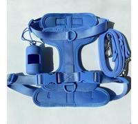 TUITA Juego de arnés y Correa para Perro, Correa Impermeable fácil de Limpiar, Chaleco Ajustable para Perro, arnés con Soporte para Bolsa para popó de Perro pequeño, yo