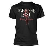 tuita Paradise Lost-Blood and Chaos Logo Camiseta, Negro, XXL