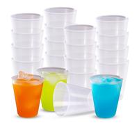 TUKA - 1000 Vasos Reutilizables Tipo Sidra de 480 ML - Plástico Duro Resistente - Ecológicos - Libre de BPA - Para Fiestas, Eventos, Copas, Gin Tonic - Vasos Grandes (1000, 480 ml)