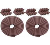 TUKA 10M Protector Borde + 16 Protectores Esquina Anti-Golpe Suave Espuma Kits, Forma de L para Mesa Borde y Esquina, anticolisión Tira para Seguridad Bebés niños, 2x5m Marfil, TKD7000-set-ivory-2X