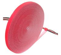 TUKA 15 m x 20mm Organizador de Cables, Cinta de Gancho y Bucle Sujeta Cables, Recortable Cinta adhesiva Cable Manguera, Hook & Loop Organizar Cables, Reutilizable | Ajustable, rojo TKB5010 red