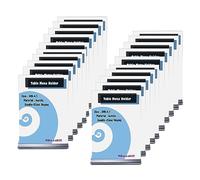 TUKA 20x A3 Menu Soporte Doble Cara, Forma de T con Base, Soportes de Sobremesa para Carteles, Menús, Promociones, Porta Carteles. T Expositor de Mesa, Acrílico Transparente, Vertical TKD8205-A3-20x