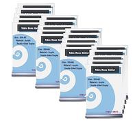 TUKA 20x A5 Menu Soporte Doble Cara, Forma de T con Base, Soportes de Sobremesa para Carteles, Menús, Promociones, Porta Carteles. T Expositor de Mesa, Acrílico Transparente, Vertical TKD8205-A5-20x