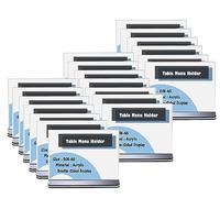 TUKA 20x A5 Menu Soporte Doble Cara, Forma de T con Base, Soportes de Sobremesa para Carteles, Menús, Promociones, Porta Carteles. T Expositor Mesa, Acrílico Transparente, Transversal TKD8204-A5-20x