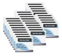 TUKA 30x A3 Menu Soporte Doble Cara, Forma de T con Base, Soportes de Sobremesa para Carteles, Menús, Promociones, Porta Carteles. T Expositor Mesa, Acrílico Transparente, Transversal TKD8204-A3-30x