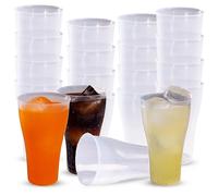 TUKA - 400 Vasos Reutilizables Premium Tipo Cocacola de 480 ML - Plástico Duro Resistente - Ecológicos - Libre de BPA - Para Fiestas, Eventos, Copas, Gin Tonic, Cubata - Vasos Grandes (400)