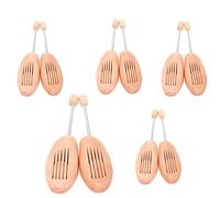 TUKA [5 pares] Hormas de zapato, espiral, madera natural, Unisex, hormas. tamaño 41-42, TKB6001-5x-41