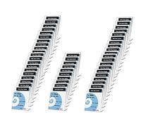 TUKA 50x Expositor de Mesa, A5 vertical, 2,5mm Acrílico Transparente, inclinado Soporte de sobremesa, Titular para Letreros de Folletos, Carteles, Fotos y Menús, Porta Carteles, TKD8200-A5-50x