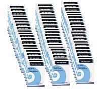 TUKA 60x A4 Menu Soporte Doble Cara, Forma de T con Base, Soportes de Sobremesa para Carteles, Menús, Promociones, Porta Carteles. T Expositor de Mesa, Acrílico Transparente, Vertical TKD8205-A4-60x