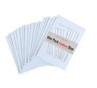 TUKA 60x Paspartú, 60x80 cm Tamaño Exterior, Tamaño Abierto de los Paspartús: 40x60cm. Blanco, Marco de Papel Paspartú para Enmarcar Imágenes, Fotos, Carteles, Impresiones Artísticas... TKD9100