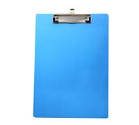 TUKA A4 Portapapeles de Aluminio con Pinza, Abrazadera de metal Recubierto de Goma, Tablilla con Sujetapapeles, Gran Resistencia, Robusto Aluminio Portapapeles Juego de 1, Color Azul TKD8025 Blue