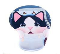 TUKA - Alfombrilla de ratón con diseño de animales, almohadilla antifatiga y soporte de gel, ergonómica para ratón