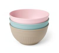 TUKA - Conjunto de 6 Cuencos de Plástico 3,5 Litros | Reutilizables, Apilables, Libres de BPA. Aptos para Microondas, Lavavajillas y Congelador | Ideales para eventos, hostelería (Grande)