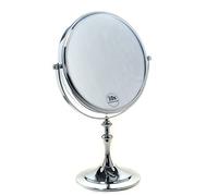 TUKA Cosmética Espejo 10X Aumento, ø 20cm - Espejos para Baño y Mesa, 8" Espejo 360 ° de Rotación, Cara Doble: Estándar 1:1 + 1:10 Ampliación