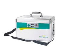 TUKA-i-AKUT 17L Maletín para Medicamentos con Cerradura, Portátil Botiquín de Primeros Auxilios, Almacenamiento Caja Medicinal, Prueba de Niños, Aleación de Aluminio, Asa de Transporte, TKD6400-L