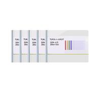 TUKA-i-AKUT 20pz PP Carpeta de Barra Deslizante, A3 Horizontal Transparentes Carpeta de Sujeción, Carpetas Estilo Dossier de Documentos, 20 Unidades, Barra Deslizante Blanco, TKD8040-white-20x