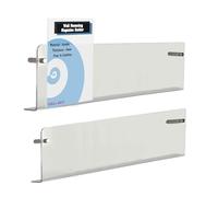 TUKA-i-AKUT 2X 100cm Portafolletos de Pared, Acrílico Extrafuerte, Revistero Estantes de Pared, Soporte de Pared para Revistas Periódicos Folletos Documentos Libros, Transparente, TKD8256-100cm-2x