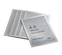 TUKA-i-AKUT 5x A2 Marco Magnético Autoadhesivos, Fundas para Documentos, Letreros, Avisos, Cartel, Paredes y Ventanas, Intercambio de Inserción Rápida, 5 Unidades en Color Plata, TKD8400-A2-5x