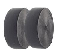 TUKA-i-AKUT 80 Metros x 100mm Elásticas Planas Bandas de Costura, Bandas de elástico de Cuerda, para la Ropa Personalizada, Artesanía DIY Hogar, 80m(2x40m) Largo, 100mm Ancho, Negro TKB5092-black-2X