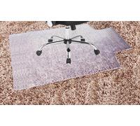 TUKA-i-AKUT 90x120cm Alfombrilla Protectora para Alfombras, Alfombrilla de Silla con Anchor, Protectora de Suelo Alfombra, Esterilla con Anchor para Piso de Alfombra, Transparente Lechoso, TKD4012