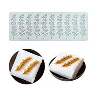 TUKE Moldes de encaje hueco 3D para fondant, frutas, hoja, decoración de tartas, moldes de silicona para arcilla polimérica, chocolate, hornear gomitas (hoja_12 x 4.4 x 0.15 pulgadas)