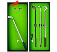 Tukeoo Juego de mini bolígrafos de golf para papá, divertidos regalos de golf para hombres, marido, regalos de papá para él en cumpleaños del día del padre