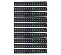 TUKEVA 10 Piezas Termómetro de Acuario Pegatina Termómetro Adhesivo Digital Acuario Tira de Termómetro Digital pegatinas de termómetro para acuarios Para Fish Tank Acuario (Horizontal 18-34℃)