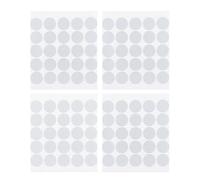 TUKEVA 100 PCS parches redondos de fieltro para planchar Parche termoadhesivo de 20 mm de diámetro Parches con ojales para planchar para ropa para reforzar o reparar ojales desgarrados (Blanco)