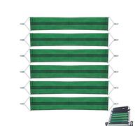 TUKEVA 6 PCS Correas de Tela reforzadas para tumbonas Cinturones de Silla con Ganchos de Metal Fuertes Accesorios para sillas de Tumbona para Patio,césped,reclinable,Tumbona,Silla Plegable (Verde)
