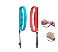 TUKEVA Empuñadura de Boxeo para Nintendo Switch Joy-Con Empuñaduras de Boxeo Mano para Joy Con Fitness Boxing para Fitness Boxing Accesorios (Rojo Azul)
