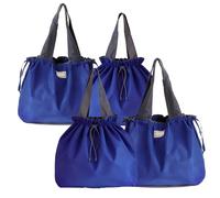 TUKRKRS 4PACK Reusable Shopping Bag, Foldable Heavy Duty Tote for Grocery Runs, Market Trips, and Travel Use, Holds Up to 35 lbs, Size 17.3 in × 16.5 in × 3.9 in