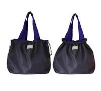 TUKRKRS 5PACK Reusable Grocery Bag, Collapsible Tote with Long Handles for Daily Errands and Market Use, 17.3 × 16.5 × 3.9 in（Black）