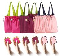 TUKRKRS 6PACK Reusable Grocery Bag, Large Capacity Foldable Tote for Shopping, Market, and Errands, Durable Design Holds 35 lbs, Measures 17.3 in × 16.5 in × 3.9 in