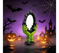TUKRKRS Halloween Witch Hands Magic Mirror Resin Gothic Home Accent
