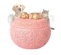TUKRKRS Personalized Pet Urns for Dogs, Small Pet Urns for Dogs, Cremation urns for Dog Ashes, Pet Memorial Gifts, Loss of Dog Sympathy Gift, Engraved Loving Quote, 5x4.7inch(Pink Puppy)