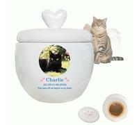 TUKRKRS Pet Urns for Dogs, Small Keepsake for, Mini urns, Pet Memorial Gifts, Dog Memorial Gifts, Meaningful Farewell Tribute for Grieving Owners, 5 x 5.7inch(Small Jar Kittens)
