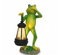 TUKRKRS Solar Frog Garden Decor Gifts - Unique Gardening Gifts for Women Mom Grandma - Resin Frog Sculpture with Glowing Eyes for Yard Art, Balcony, Outdoor Patio Decorations(Tuxedo Bunny (Male))