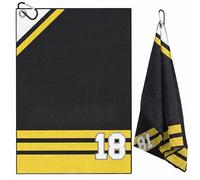 TUKRKRS Solid Color Golf Towel 15.7″x23.6″ with Carabiner Clip, Ultra Absorbent Quick Dry Microfiber, Reinforced Edges, Lint for Golf Lovers Men Women(Option B)