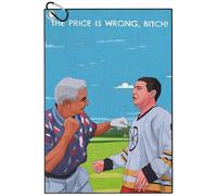 TUKRKRS The Price Is Wrong, Bitch! Print Microfiber Golf Towel with Aluminum Hook - 15.75"x23.62" for Rebels Bad Boys - Quick Dry Absorbent for Clubs Balls