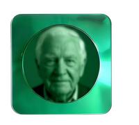 TUKRKRS Visual Reflection Board for Seniors, Acrylic Tabletop Interaction Panel for Elderly Adults, Sensory Engagement Activity, Hand Coordination Practice Board(Green)