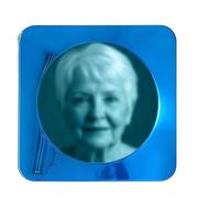 TUKRKRS Visual Reflection Board for Seniors, Acrylic Tabletop Interaction Panel for Elderly Adults, Sensory Engagement Activity, Hand Coordination Practice Board(Light Blue)