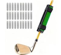 TUKRKRS Weighted Golf Swing Trainer Clip - Club Shaft Weight for Faster Swing Speed, Better Tempo & Stronger Form - Golf Practice Tool for All Skill Levels(Includes 30 Weight Gain Tablets)